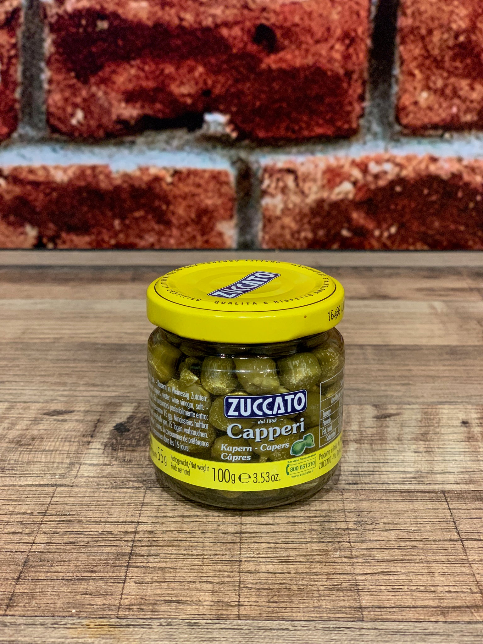 Zuccato Capers in Vinegar 100g